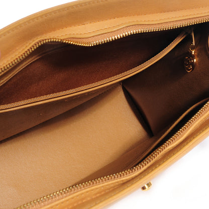 Chanel Calfskin Frame Handbag Beige 5 of 9