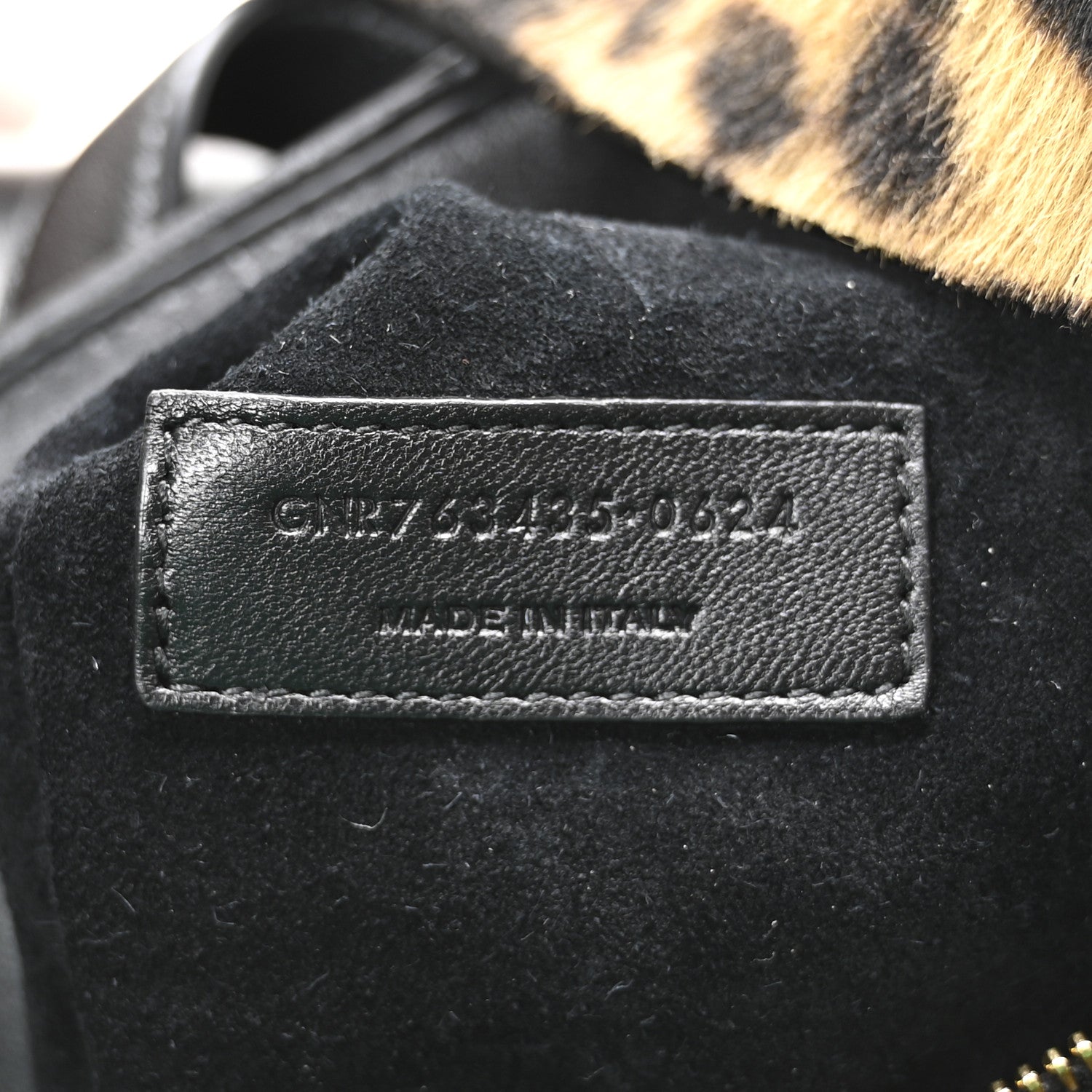 Saint Laurent Pony Hair Nappa Leopard Print Le 5 A 7 Bea Tote Earth Black 7 of 11