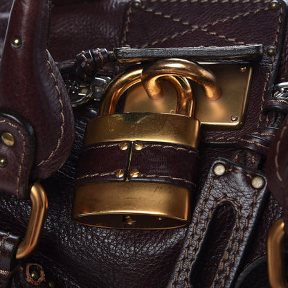 Chloe Calfskin Paddington Front Pocket Tote Chocolate 9 of 14