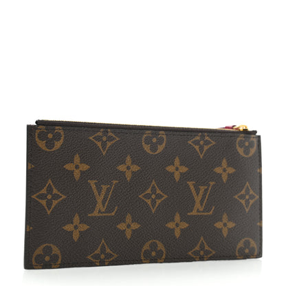 Louis Vuitton Monogram Felicie Chain Wallet Zippered Insert Fuchsia 3 of 6