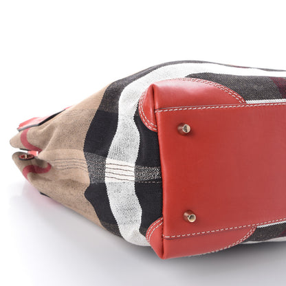 Burberry Canvas Mega Check Medium Maidstone Red 10 of 11