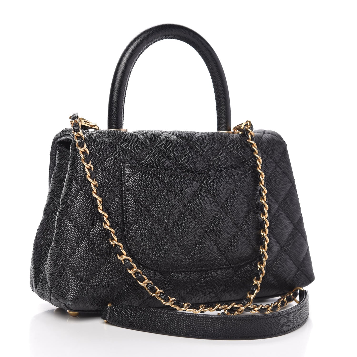 Chanel Caviar Quilted Mini Coco Handle Flap Black 3 of 11