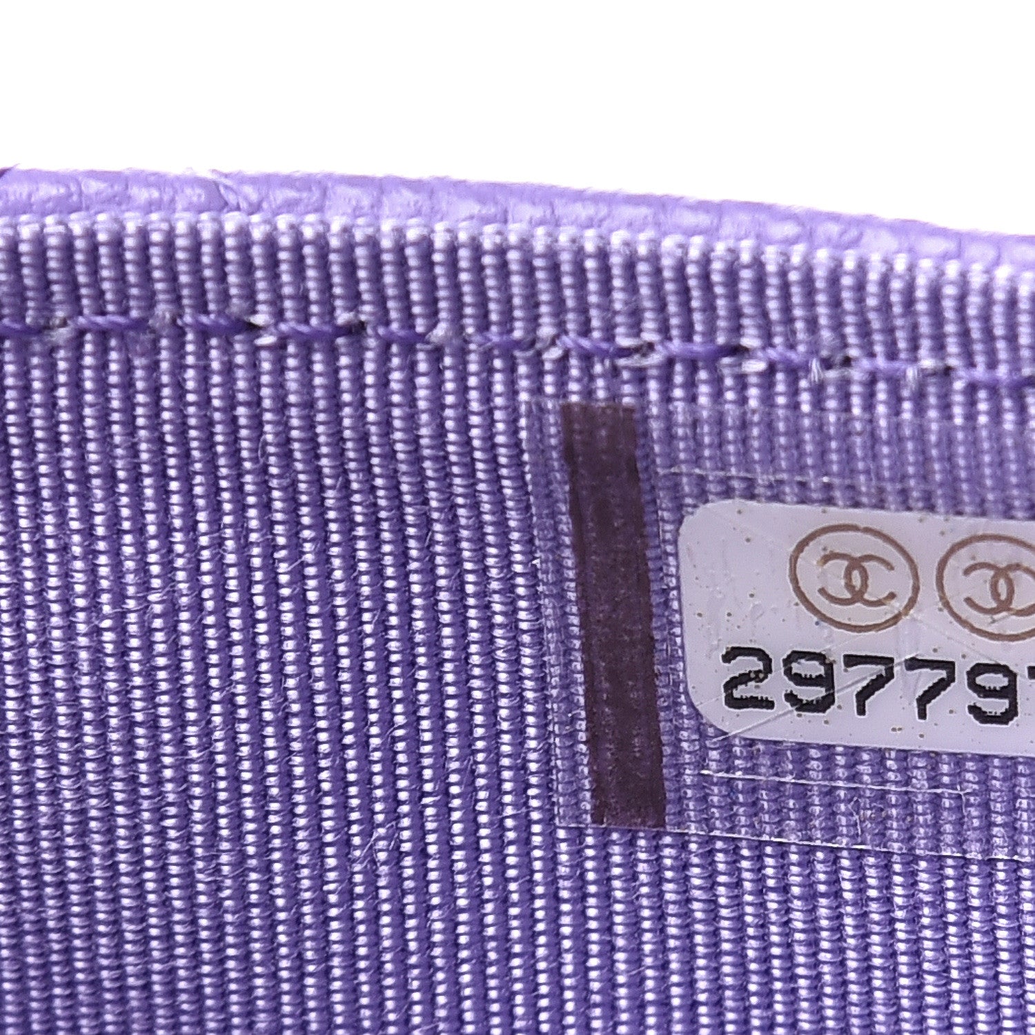 Chanel Caviar Quilted Flap Card Holder Wallet Purple 7 of 7
