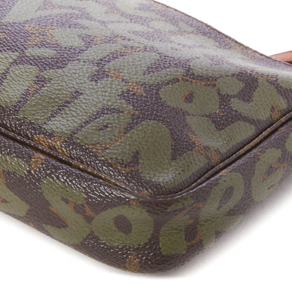 Louis Vuitton Monogram Graffiti Pochette Accessories Kaki 4 of 7
