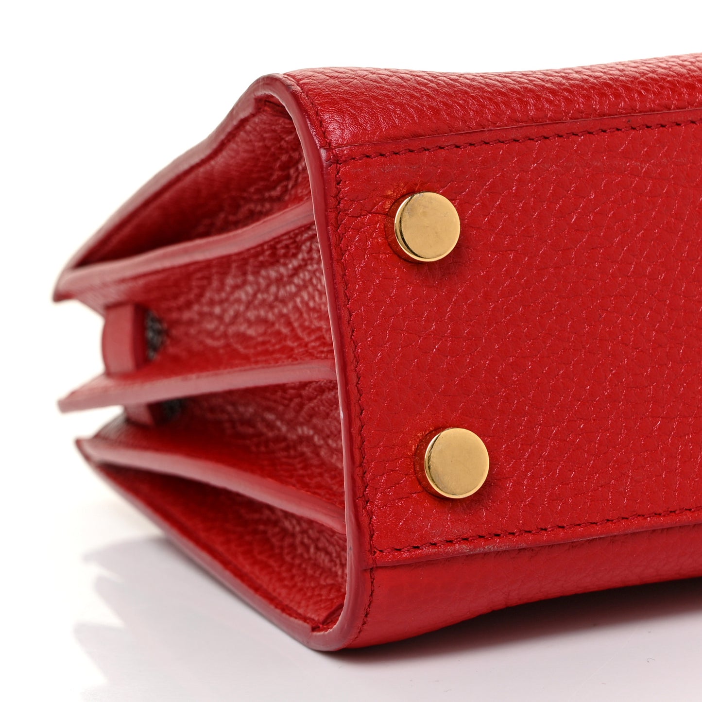 Calfskin Nano Sac De Jour Lipstick Red