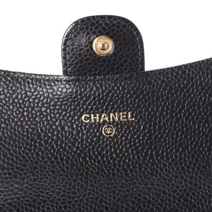 Chanel Caviar Quilted Flap Card Holder Wallet Black 6 of 9
