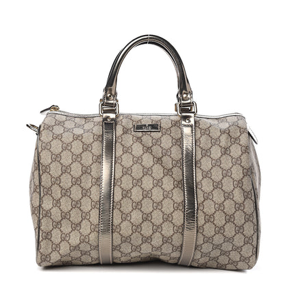 Gucci GG Plus Monogram Medium Joy Boston Dark Brown 1 of 12