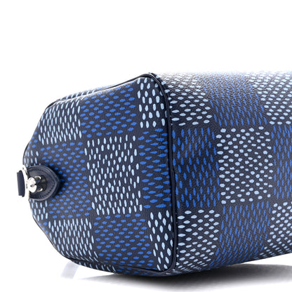 Louis Vuitton Damier Heritage Speedy Bandouliere 25 Blue 8 of 10