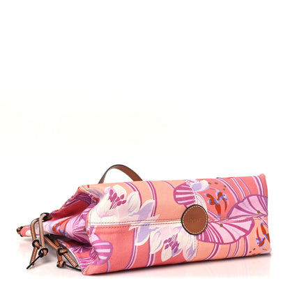 Loewe Canvas Calfskin Waterlily Print Paulas Ibiza Small Cushion Tote 4 of 10