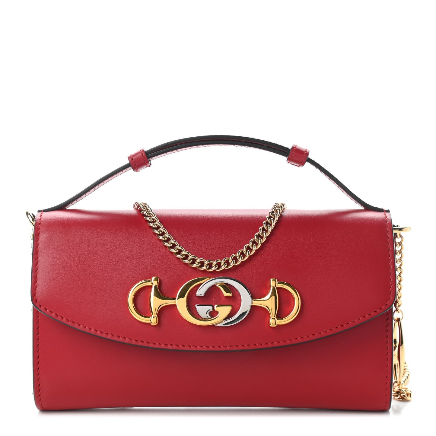 Smooth Calfskin Mini Zumi Shoulder Bag Hibiscus Red