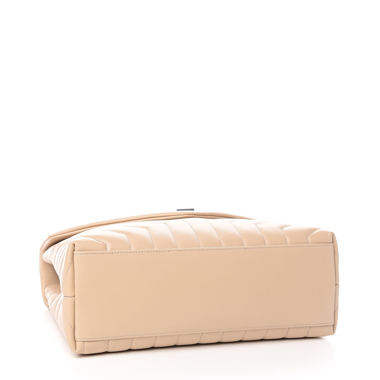 Saint Laurent Calfskin Y Quilted Monogram Medium Loulou Chain Satchel Nude Powder 4 of 11