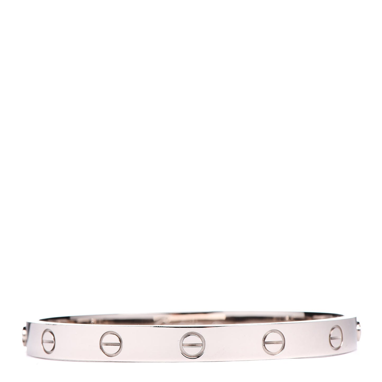 18K White Gold LOVE Bracelet 17