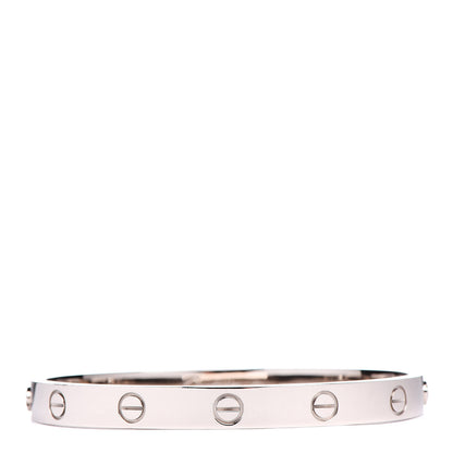 Cartier 18K White Gold LOVE Bracelet 17 1 of 7