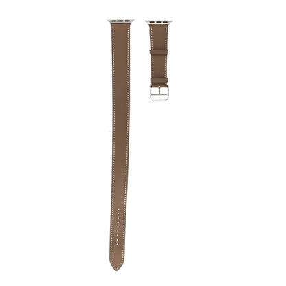 Hermes Swift 38mm Apple Watch Double Tour Band Etoupe 1 of 5