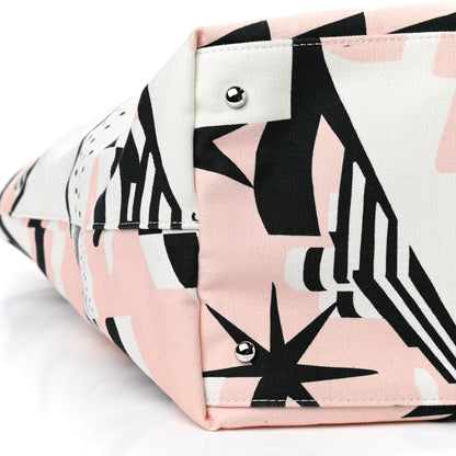 Chanel Canvas Cruise Print Tote Pink White Black 6 of 9