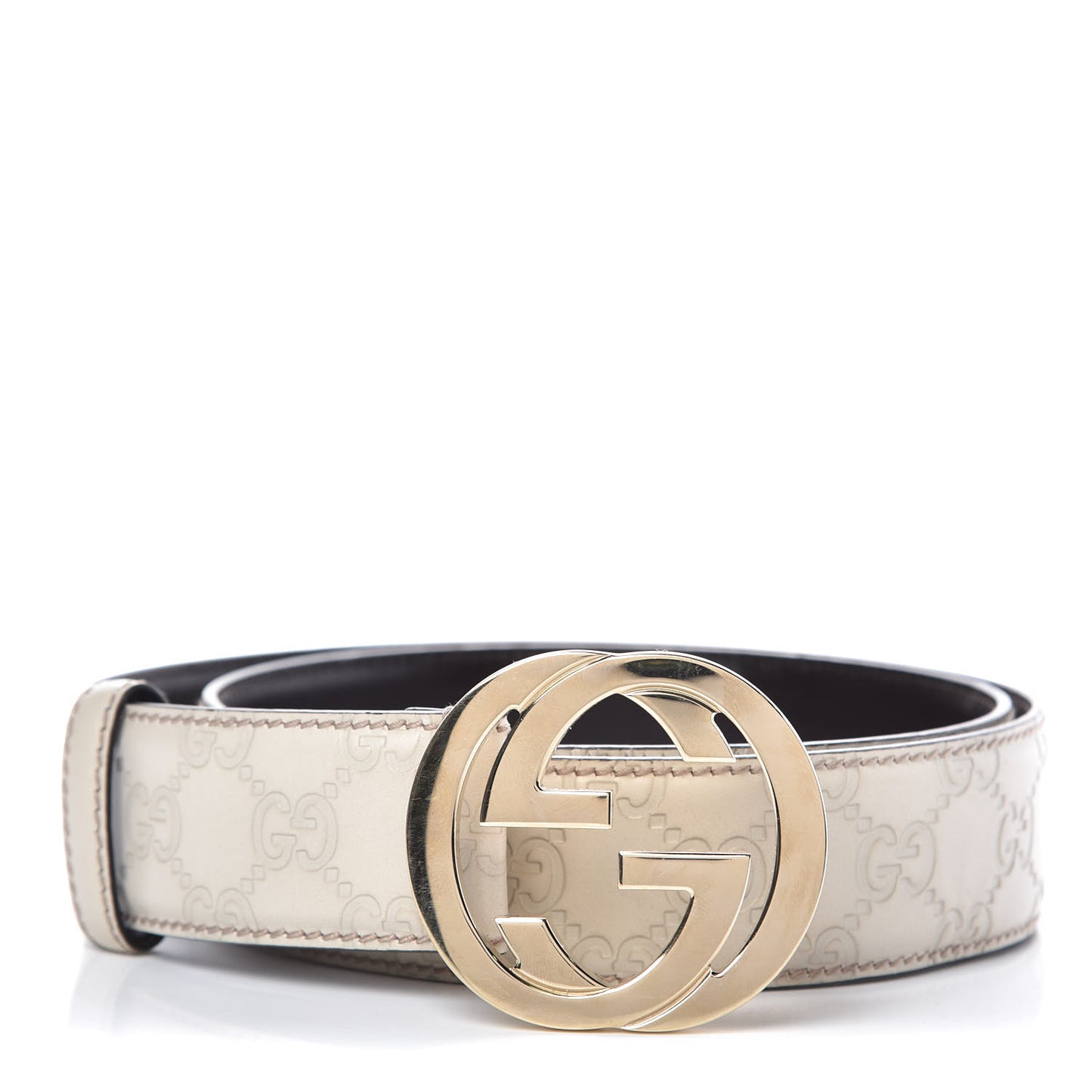 Guccissima Interlocking G Belt 90 36 Off White