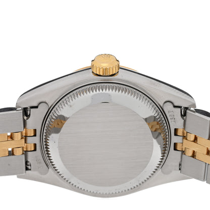 Rolex Stainless Steel 18K Yellow Gold 26mm Oyster Perpetual Datejust Watch White 79173 4 of 6