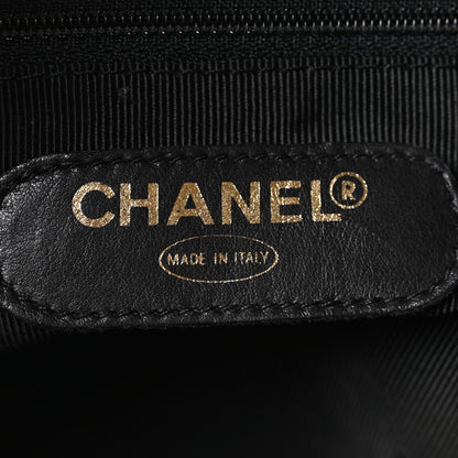 Chanel Calfskin Stitched XL Weekender Black 6 of 10