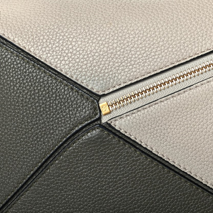 Loewe Grained Calfskin Medium Puzzle Bag Oat Khaki Green 6 of 7