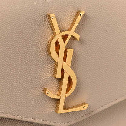 Saint Laurent Grain De Poudre Uptown Pouch Dark Beige 11 of 12