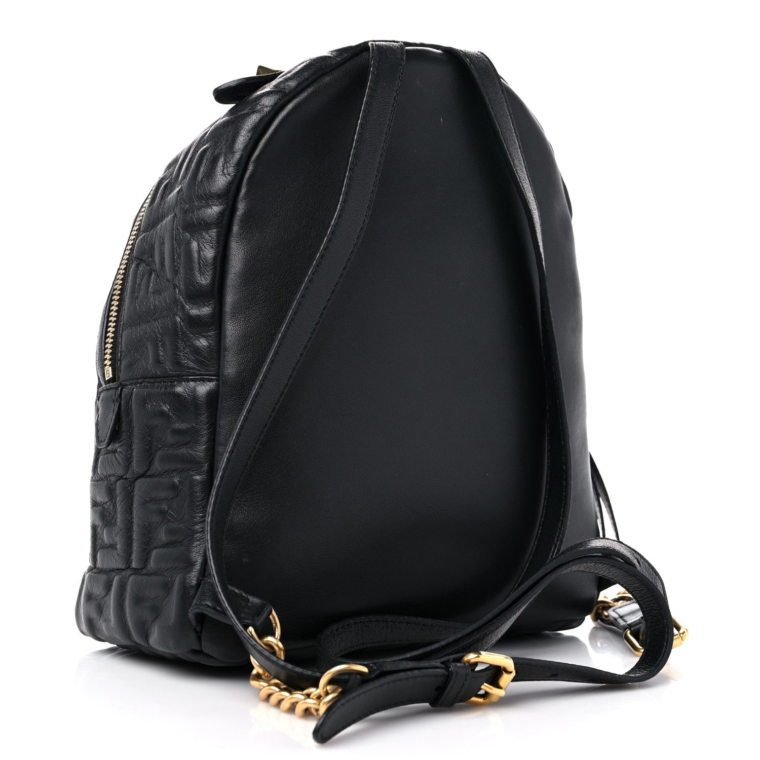 Fendi Nappa FF 1974 Embossed Mini Backpack Black 2 of 14