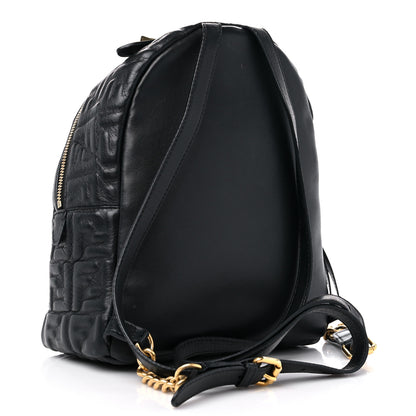 Fendi Nappa FF 1974 Embossed Mini Backpack Black 2 of 14