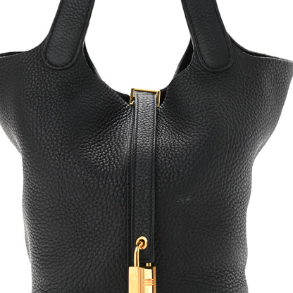 Hermes Taurillon Clemence Picotin Lock 18 PM Black 10 of 14