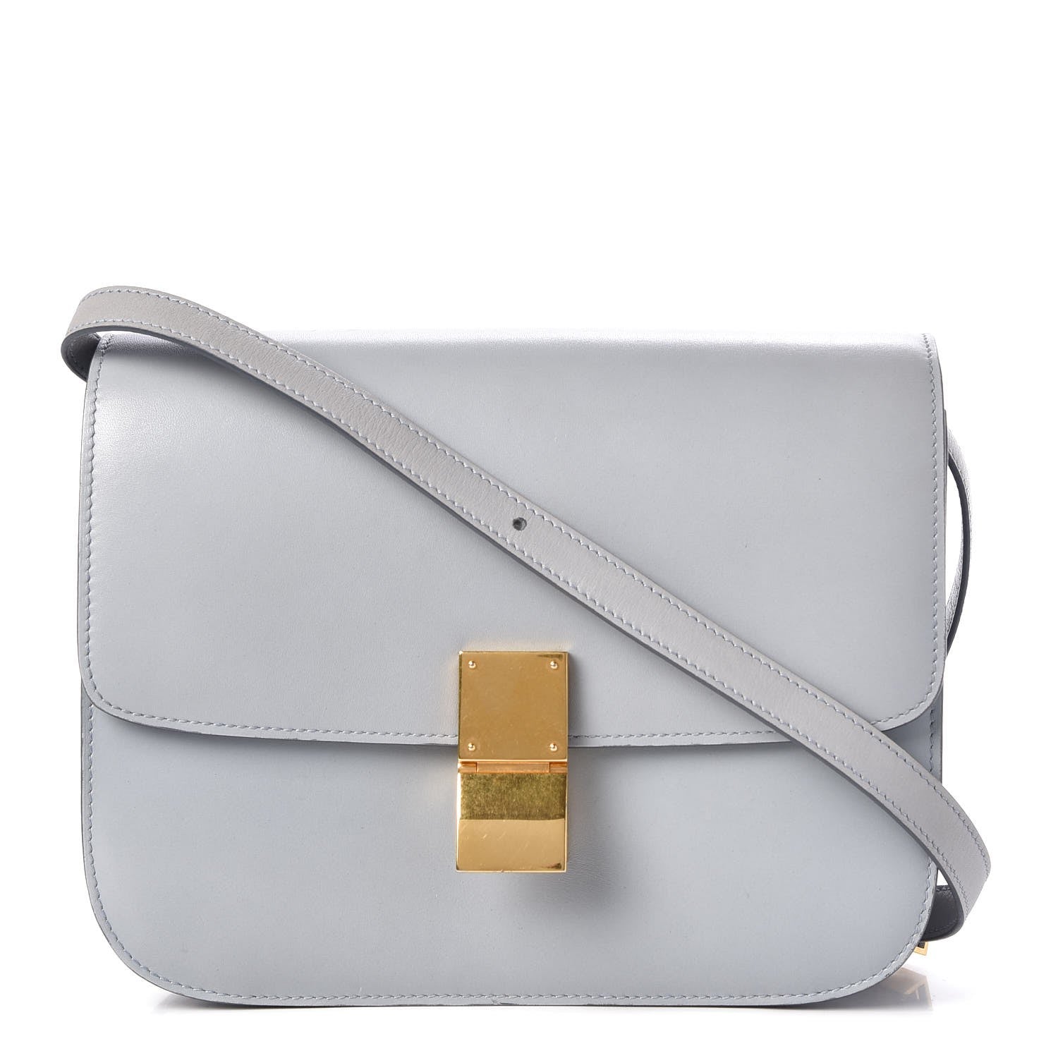 Celine Box Calfskin Medium Classic Box Flap Bag Sky 1 of 8