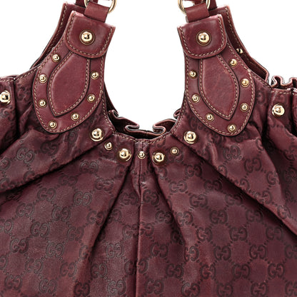 Gucci Guccissima Studded Medium Pelham Shoulder Bag Purple 8 of 11