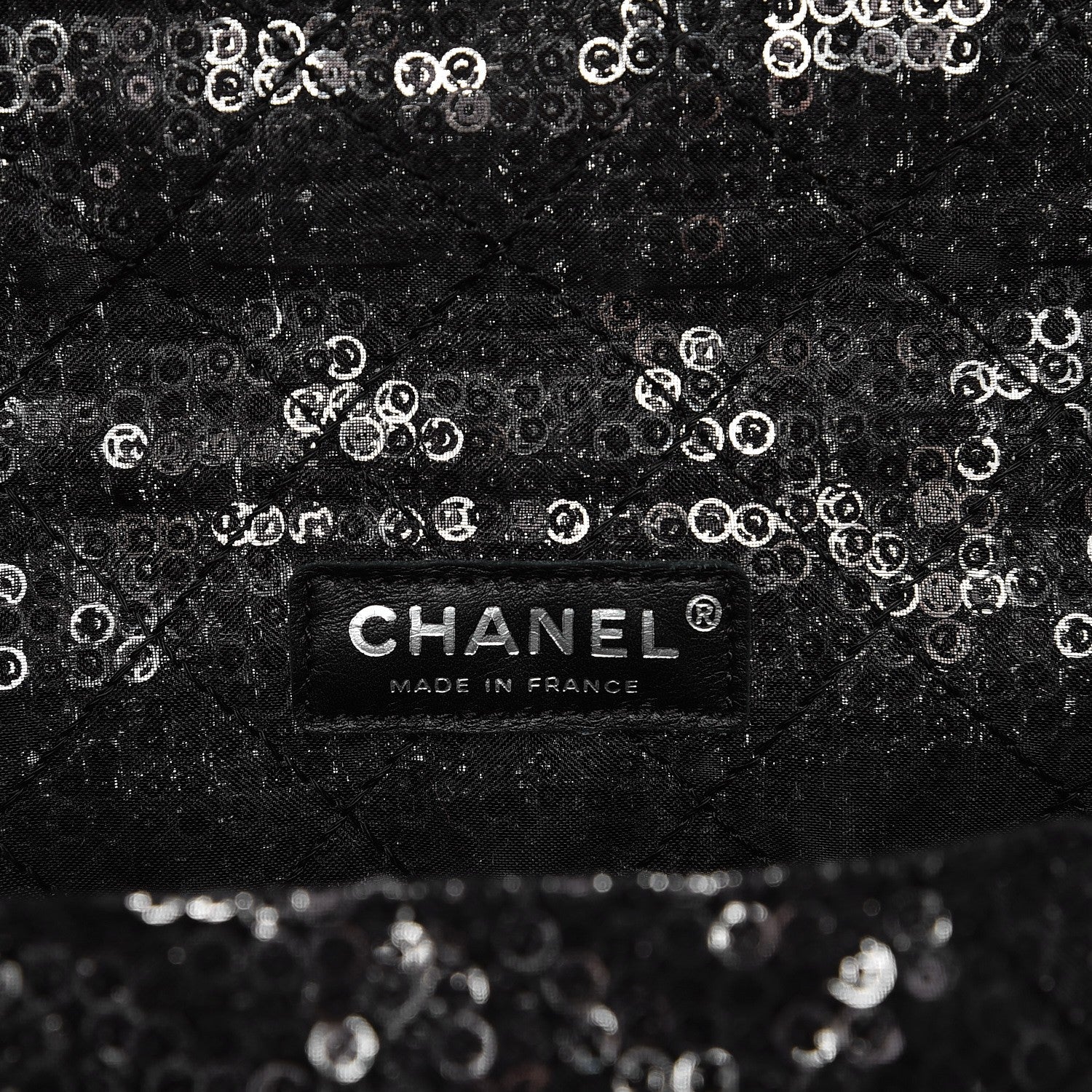Chanel Hidden Sequin Maxi Flap Black 6 of 7