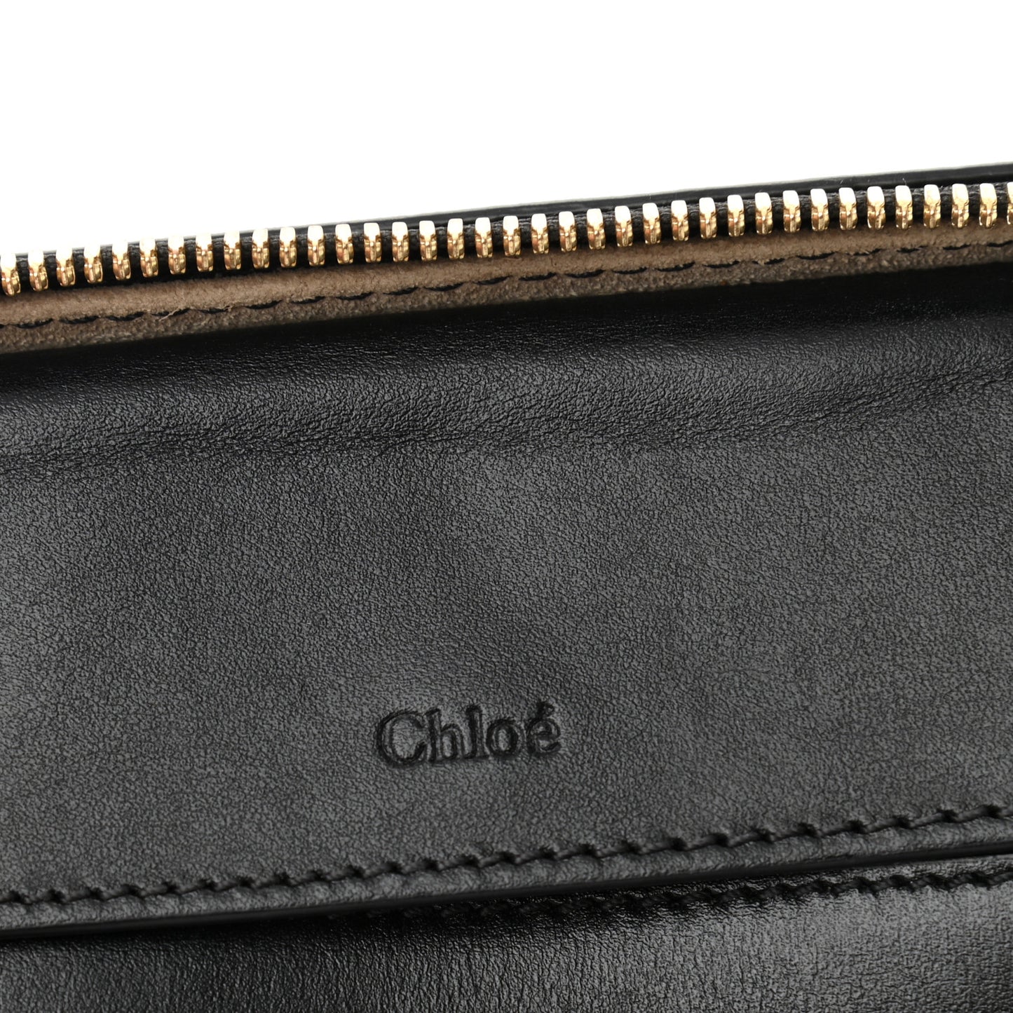 Calfskin Mini C Vanity Bag Black