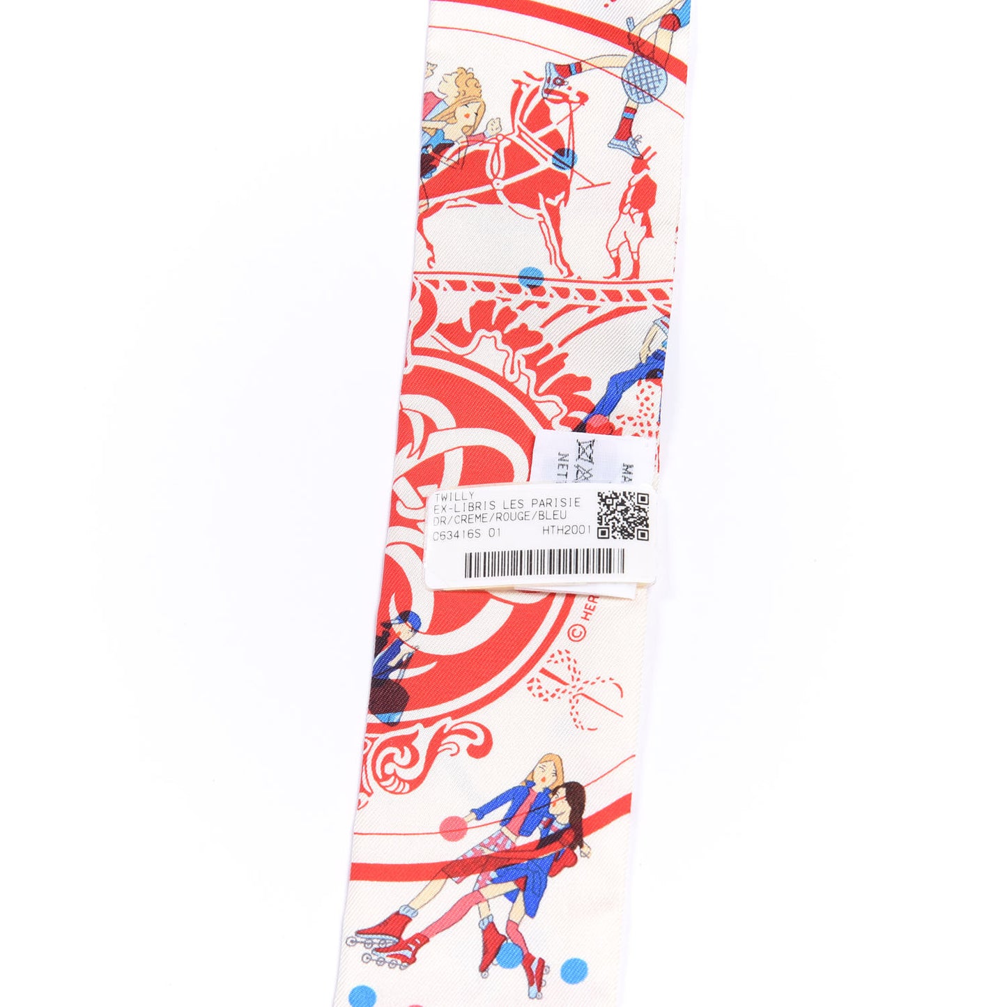 Silk Ex-Libris Les Parisie Twilly Creme Rouge Bleu