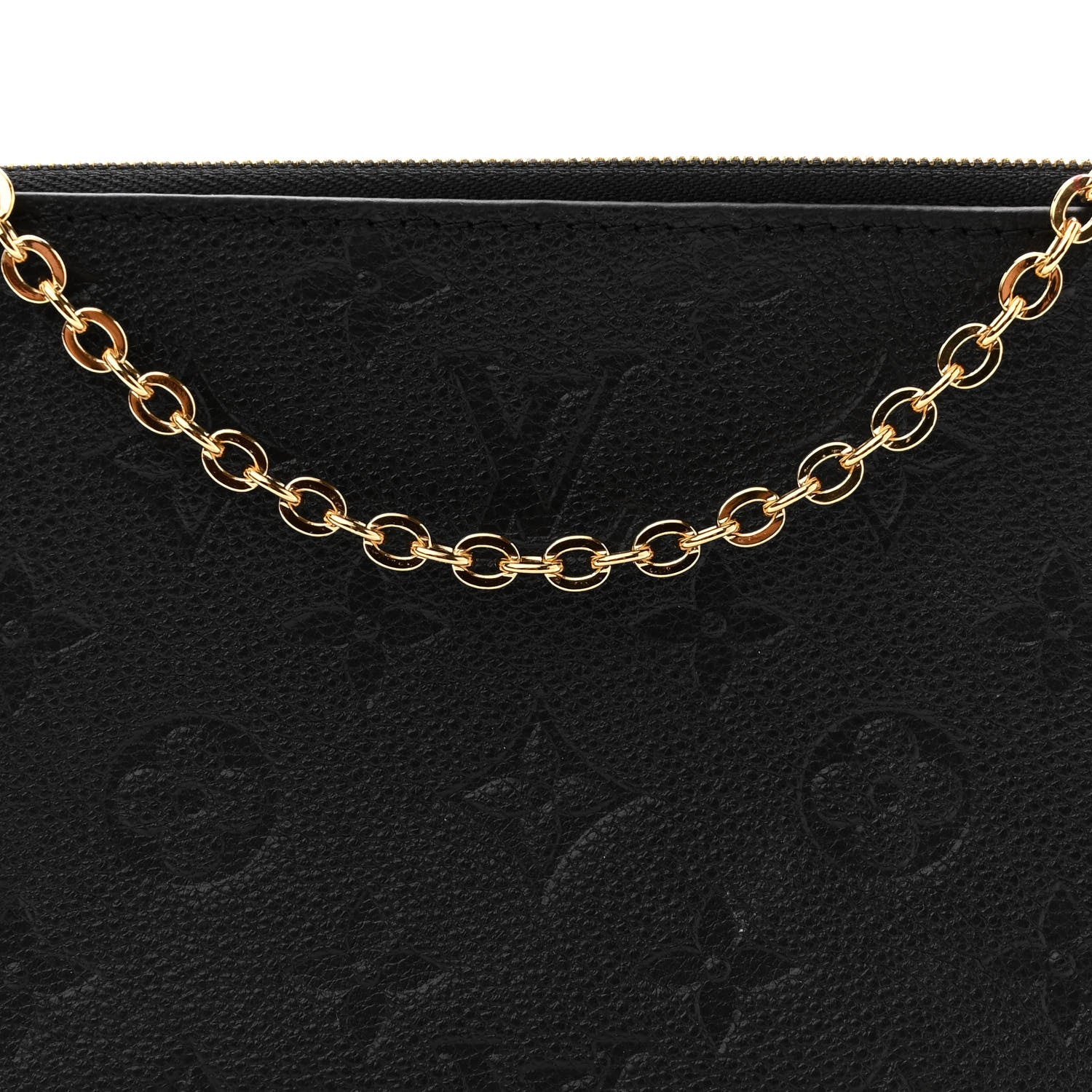 Louis Vuitton Empreinte Double Zip Pochette Black 9 of 11