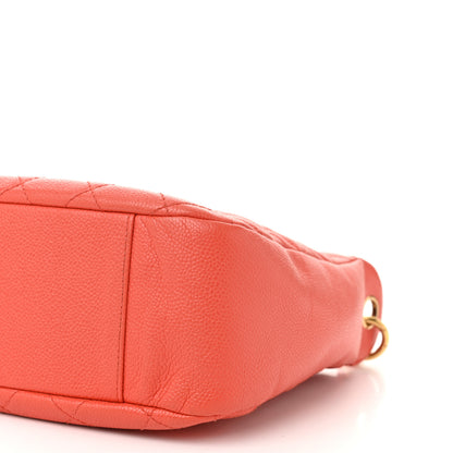 Chanel Caviar Quilted Timeless CC Shoulder Bag Coral 10 of 11