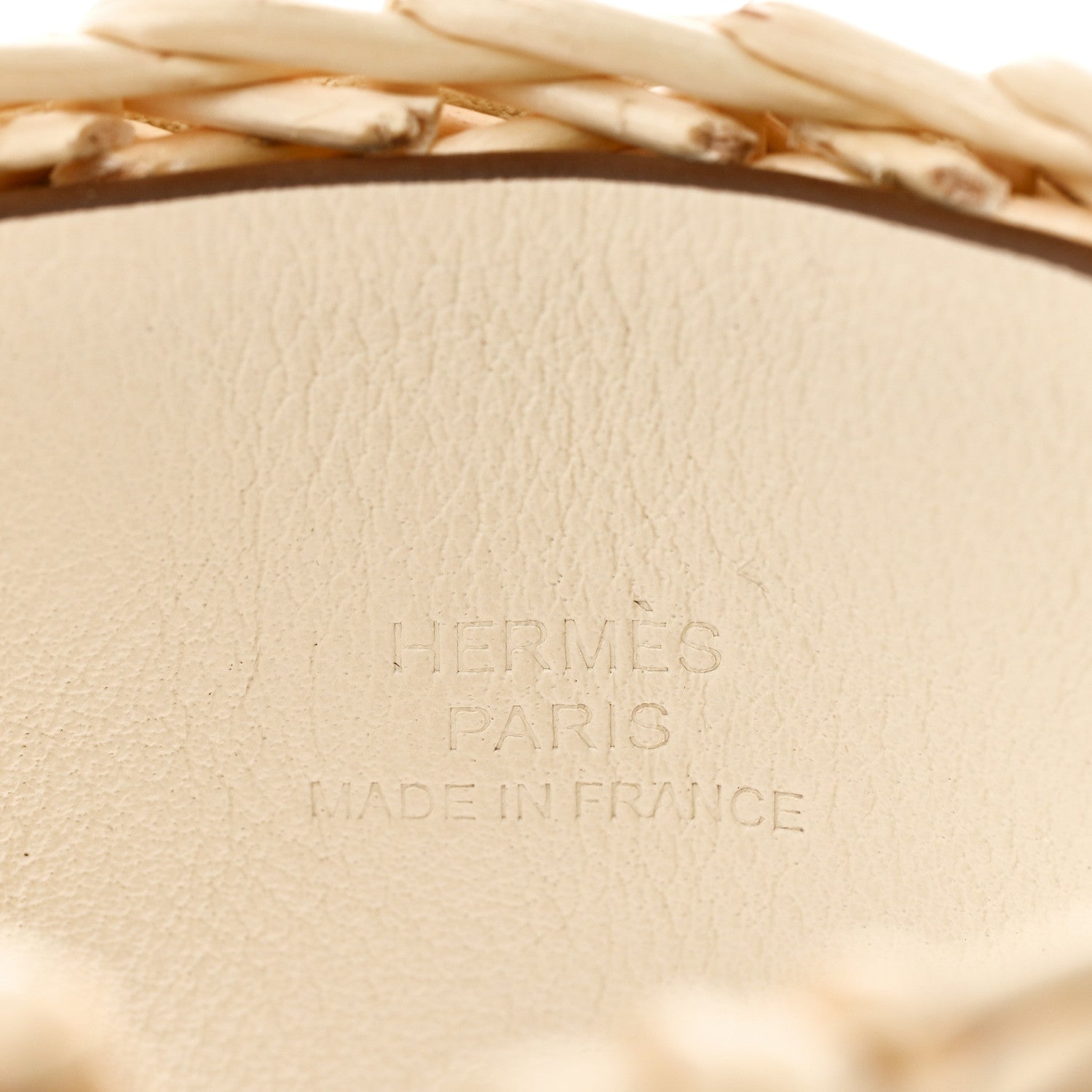 Hermes Wicker Swift Medor Picnic Cuff Bracelet T3 Nata 4 of 7