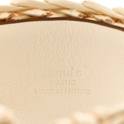 Hermes Wicker Swift Medor Picnic Cuff Bracelet T3 Nata 4 of 7