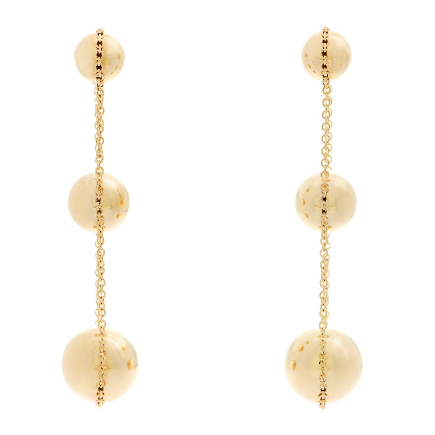 18K Yellow Gold HardWear Triple Drop Earrings
