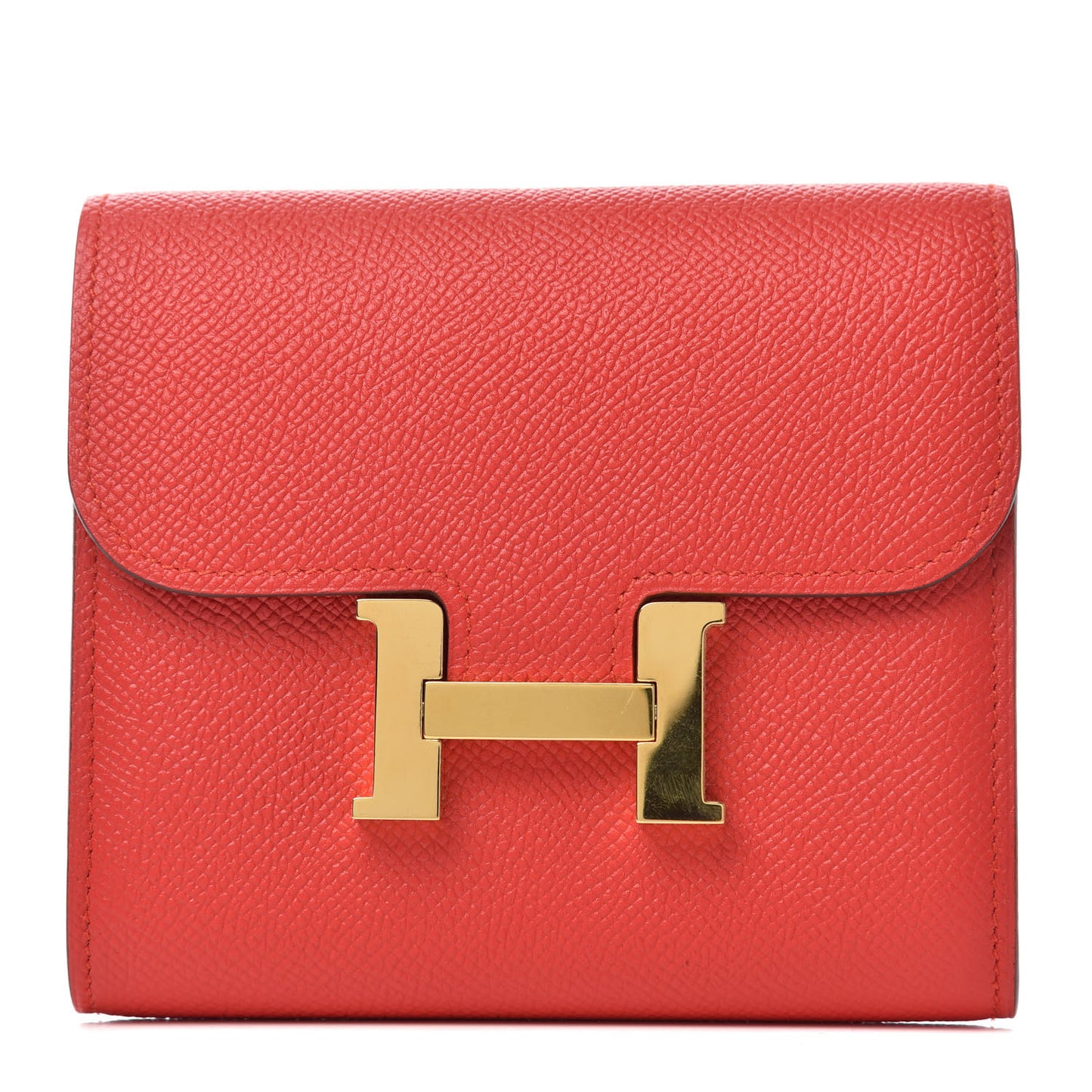 Epsom Constance Short Wallet Rouge Tomate