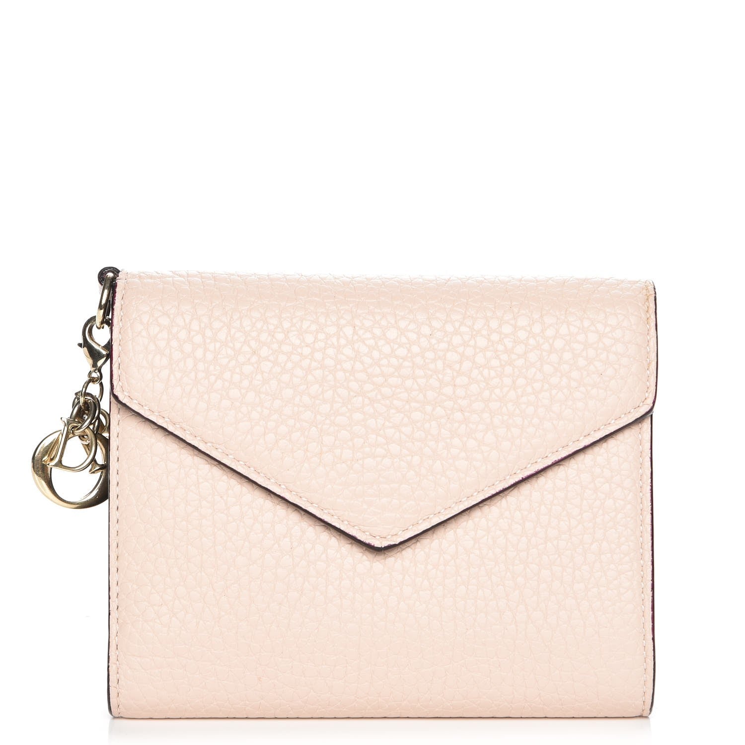 Christian Dior Bullcalf Diorissimo Medium Envelope Wallet Rose Poudre 1 of 9