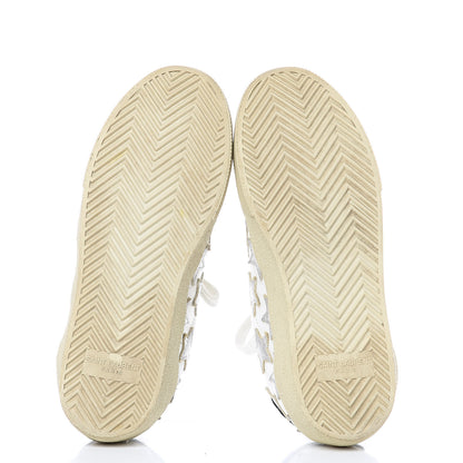 Saint Laurent Nappa Star Court Sneakers 34 Off White 7 of 13