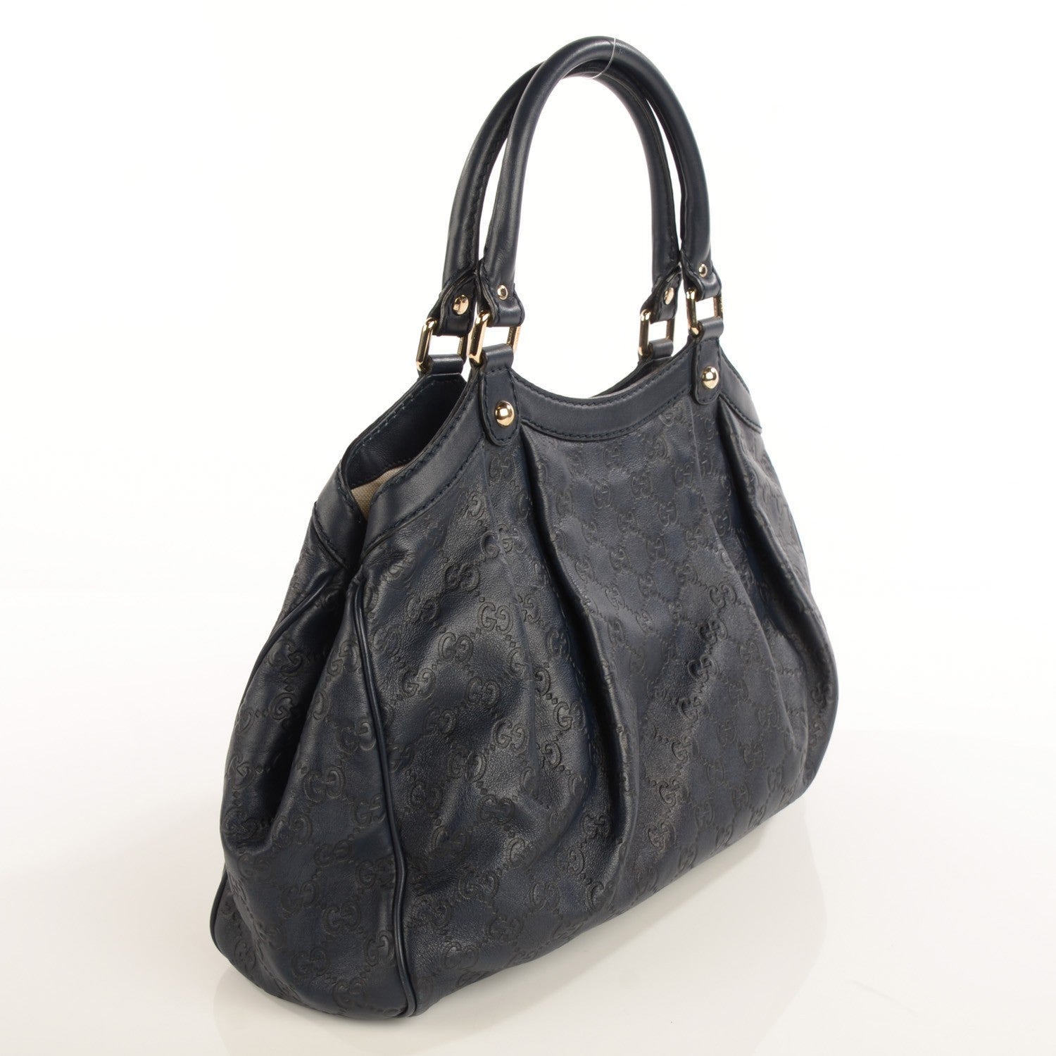 Gucci Guccissima Medium Sukey Navy 3 of 8