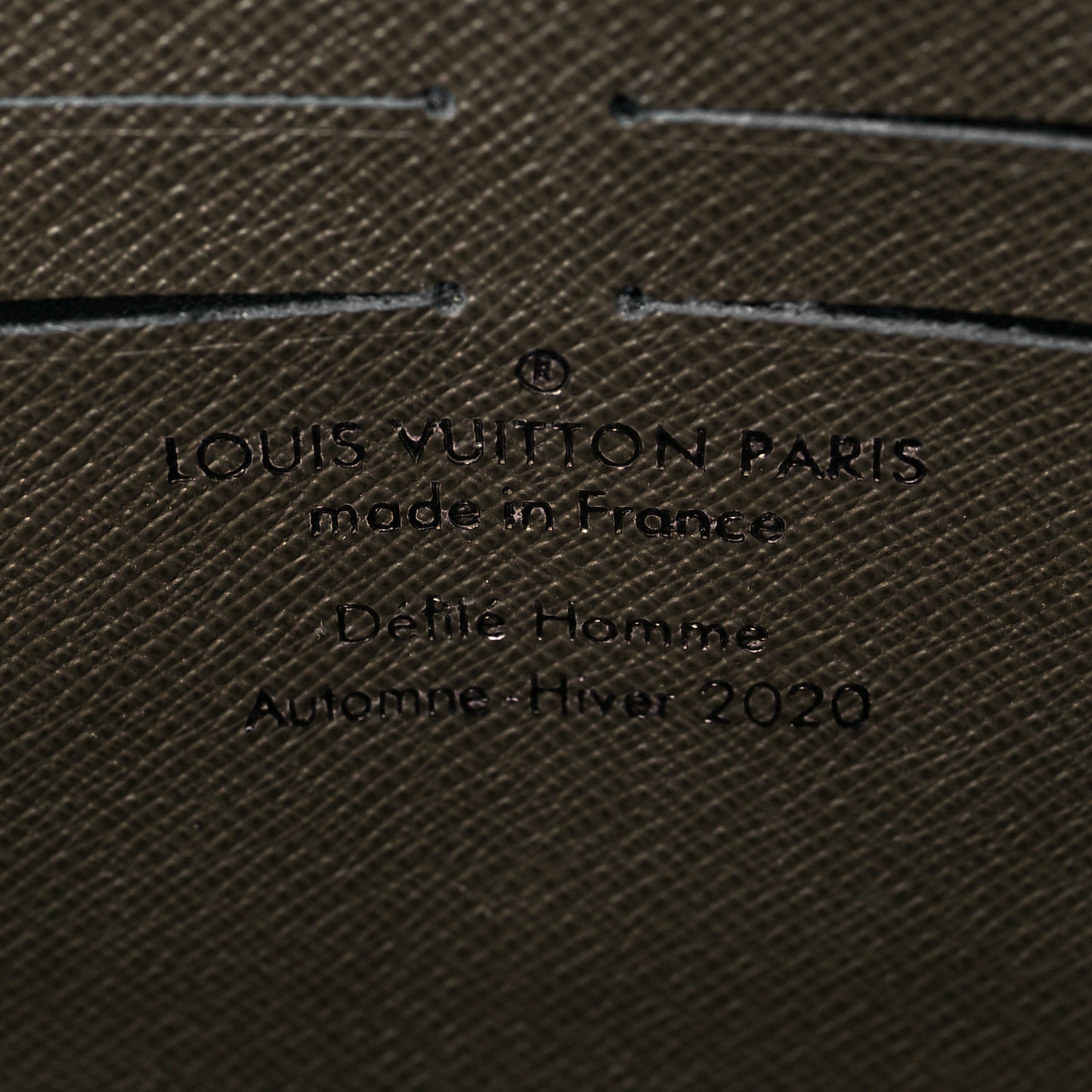 Taiga Monogram Soft Trunk Wallet Khaki Green