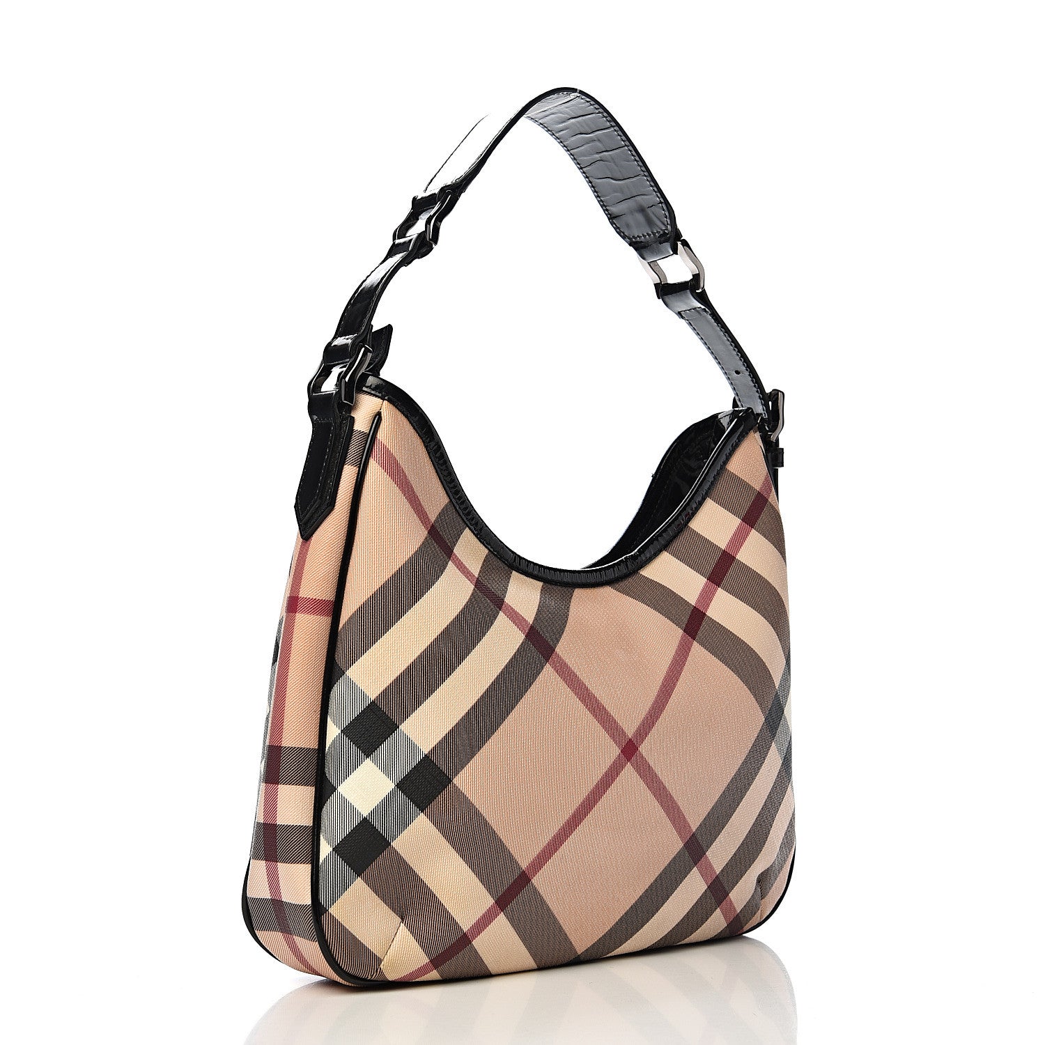 Burberry Nova Check Shoulder Bag Black 2 of 13