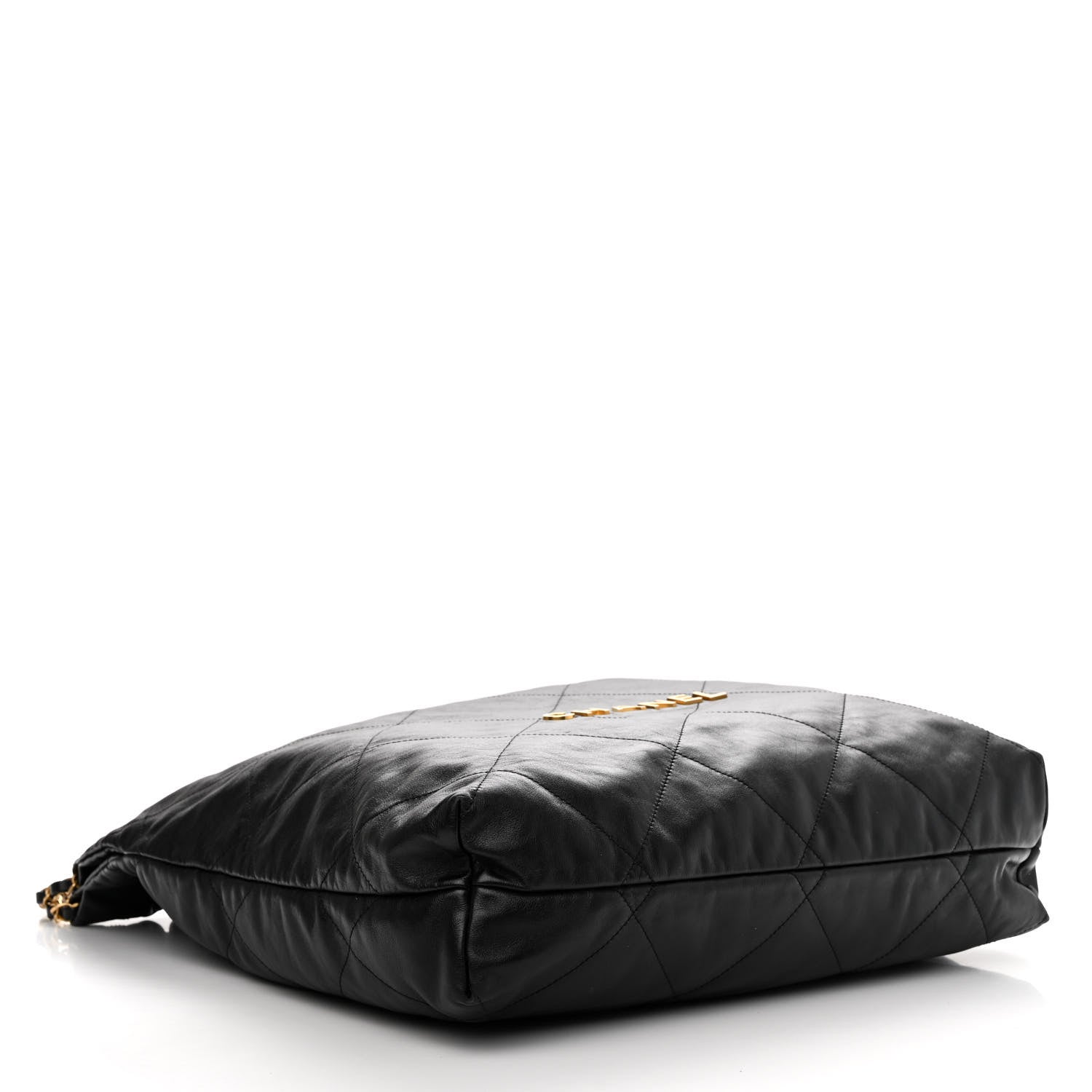 Chanel Shiny Calfskin Quilted Large Chanel 22 Black 4 of 10