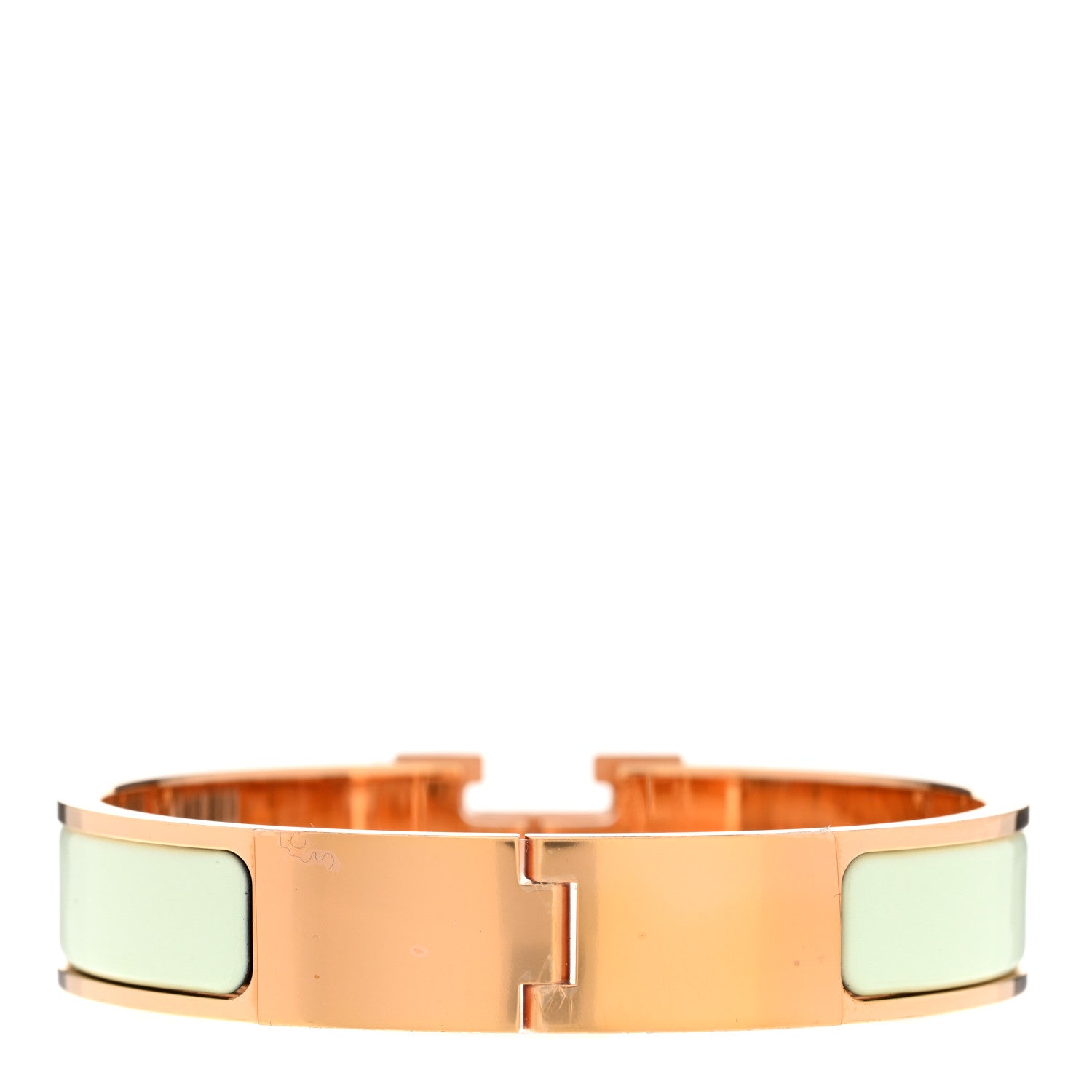Hermes Enamel Narrow Clic Clac H Bracelet PM Vert Fizz 3 of 4
