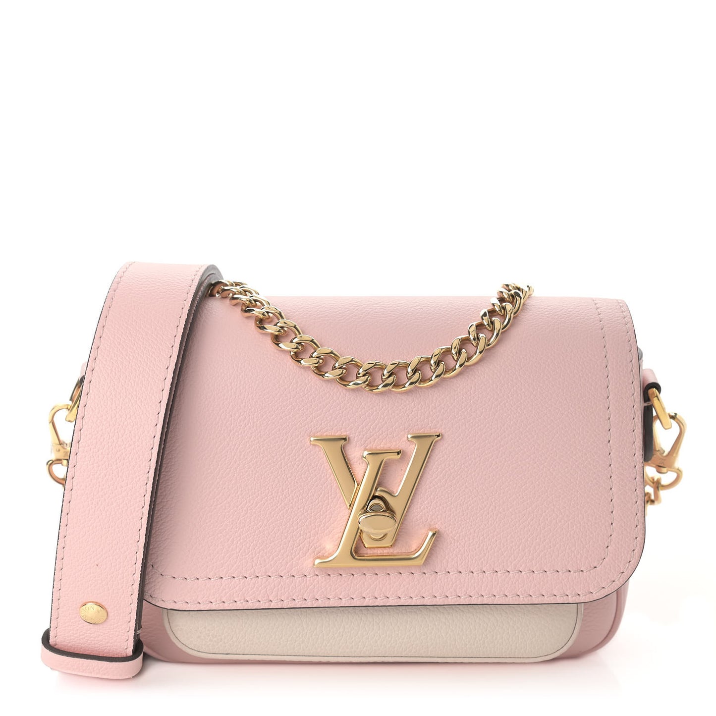 Grained Calfskin Lockme Tender Rose Water