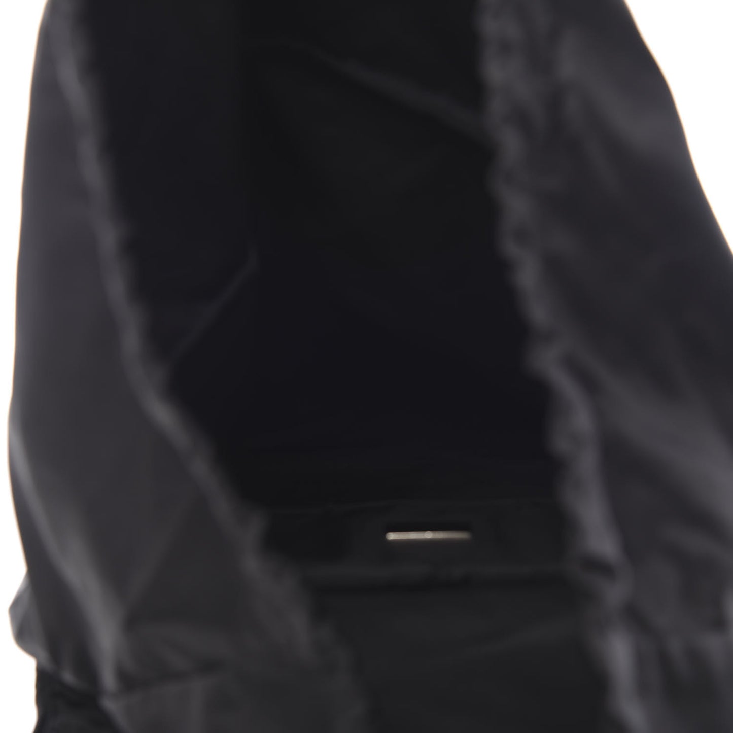 Technical Nylon Saffiano Double Buckle Backpack Black