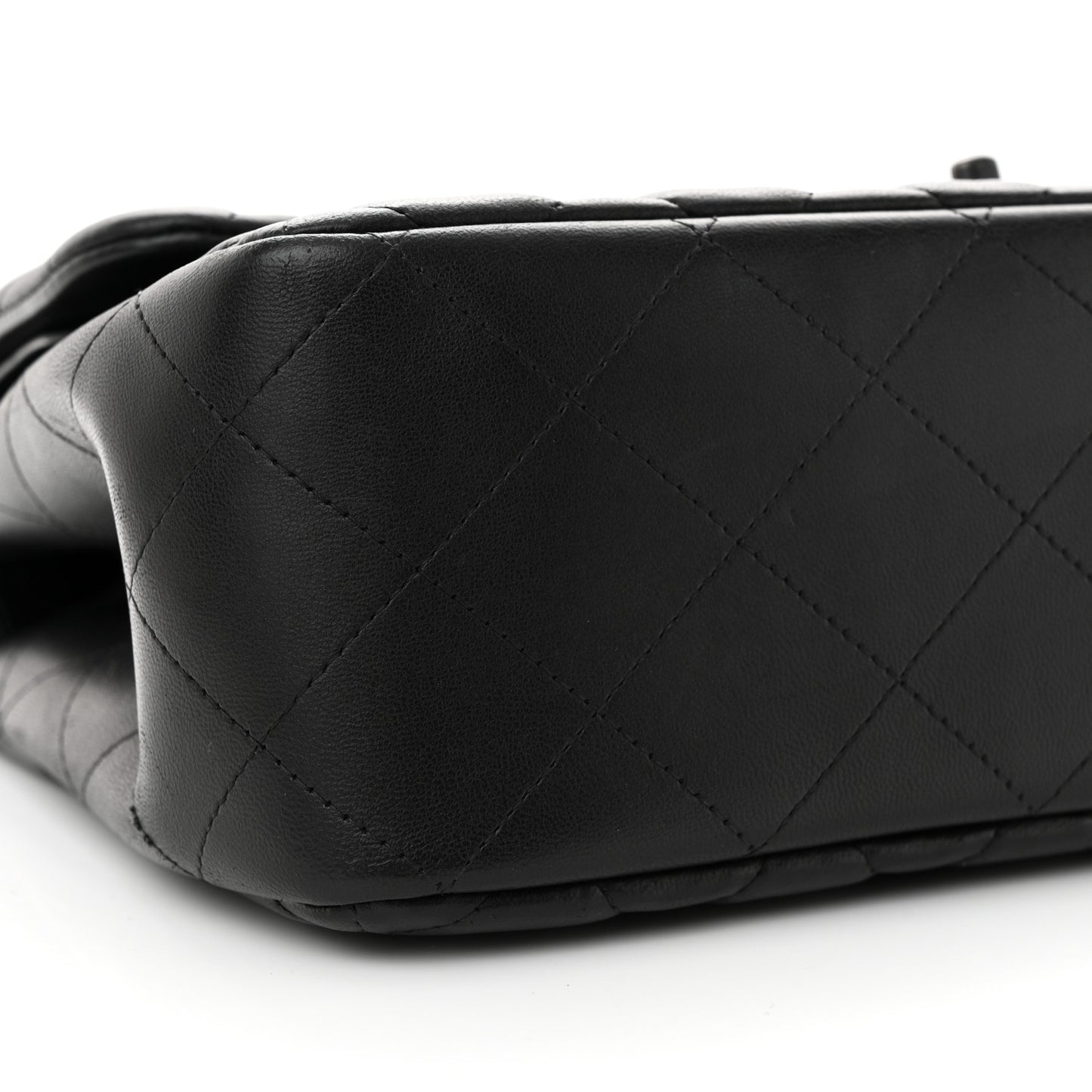 Lambskin Quilted Jumbo Double Flap So Black