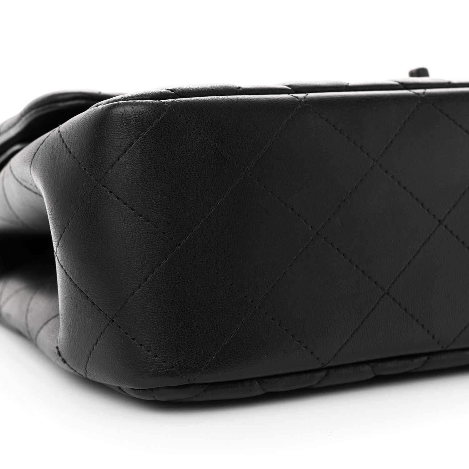 Chanel Lambskin Quilted Jumbo Double Flap So Black 9 of 13