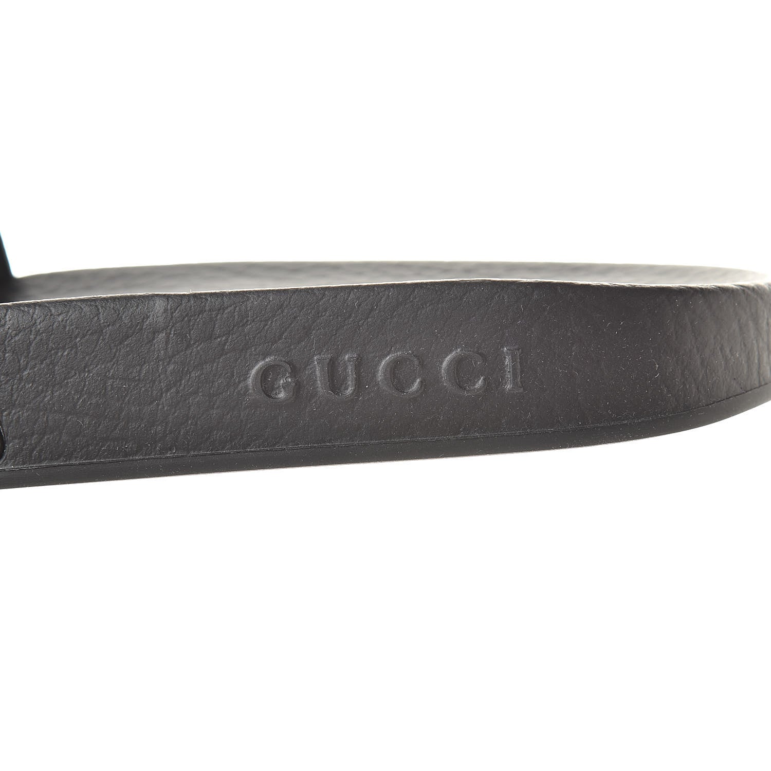 Gucci Rubber Web Mens Pool Slide Sandals 8 Black Mystic White Hibiscus Red Marine 7 of 7